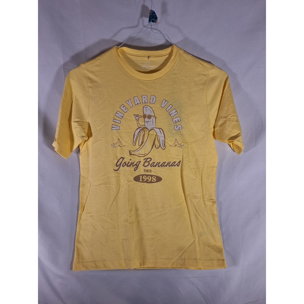 Vineyard Vines Boys Going Bananas‎ Graphic T-Shirt Lemon Twist Tee